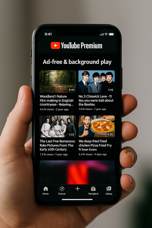 🎬 YouTube Premium - Abonnement 12 Mois